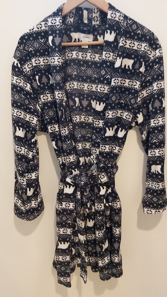 Old Navy Black Womens Robe